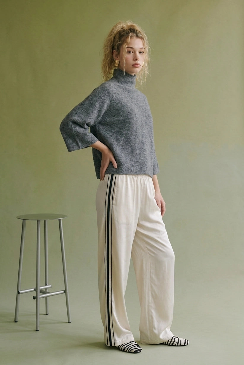 Wide Sleeve Turtleneck Sweater