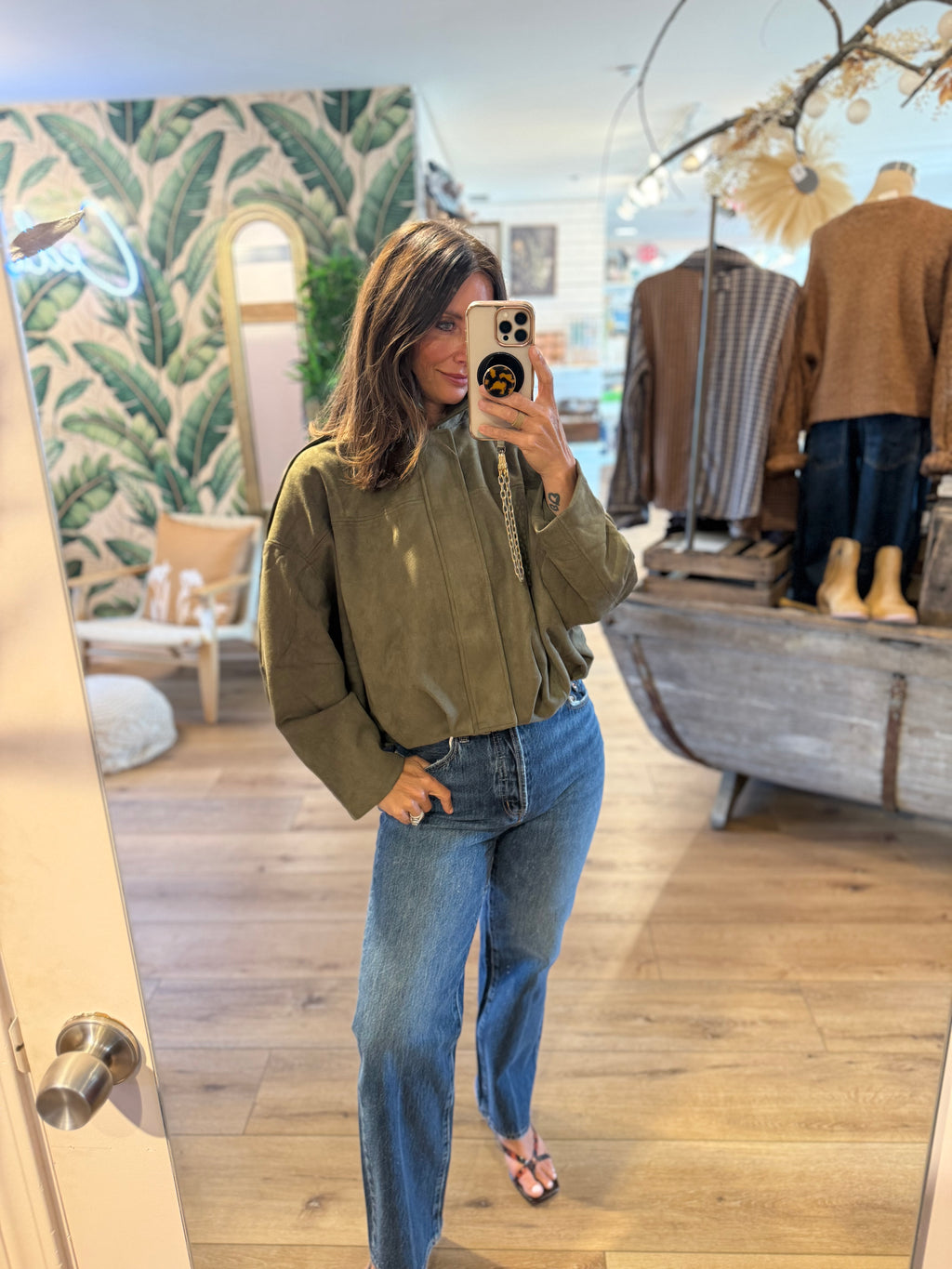 SUEDE BUBBLE JACKET