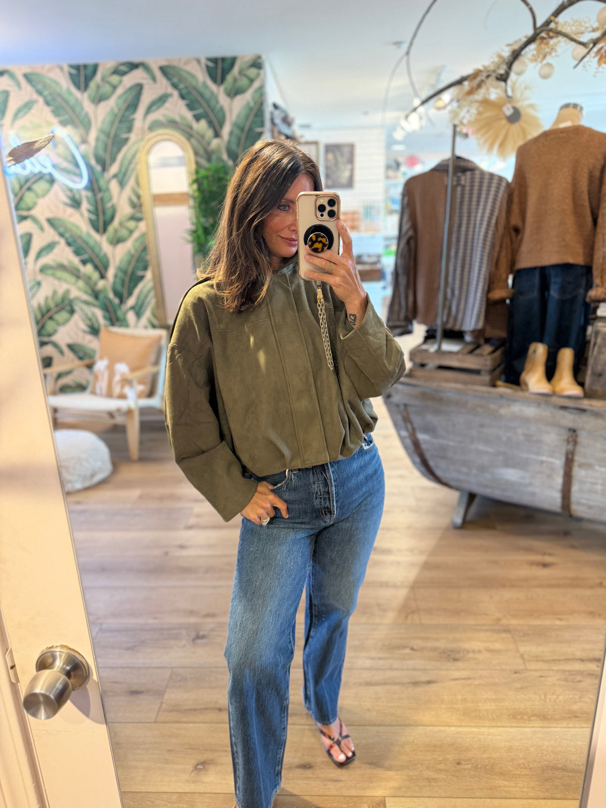 SUEDE BUBBLE JACKET