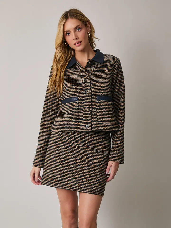 HOUNDSTOOTH MINI SKIRT