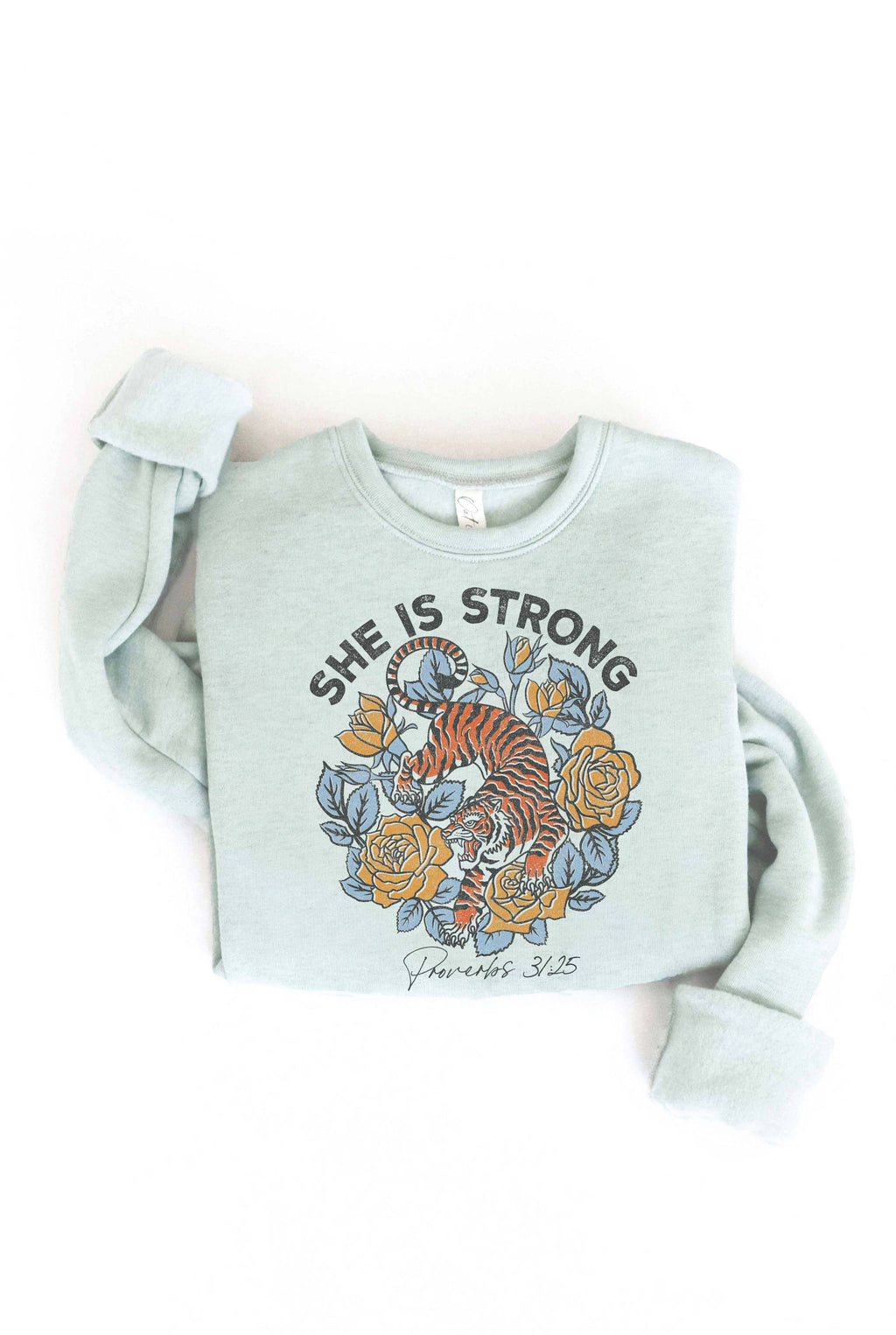 SHE IS STRONG Graphic Sweatshirt