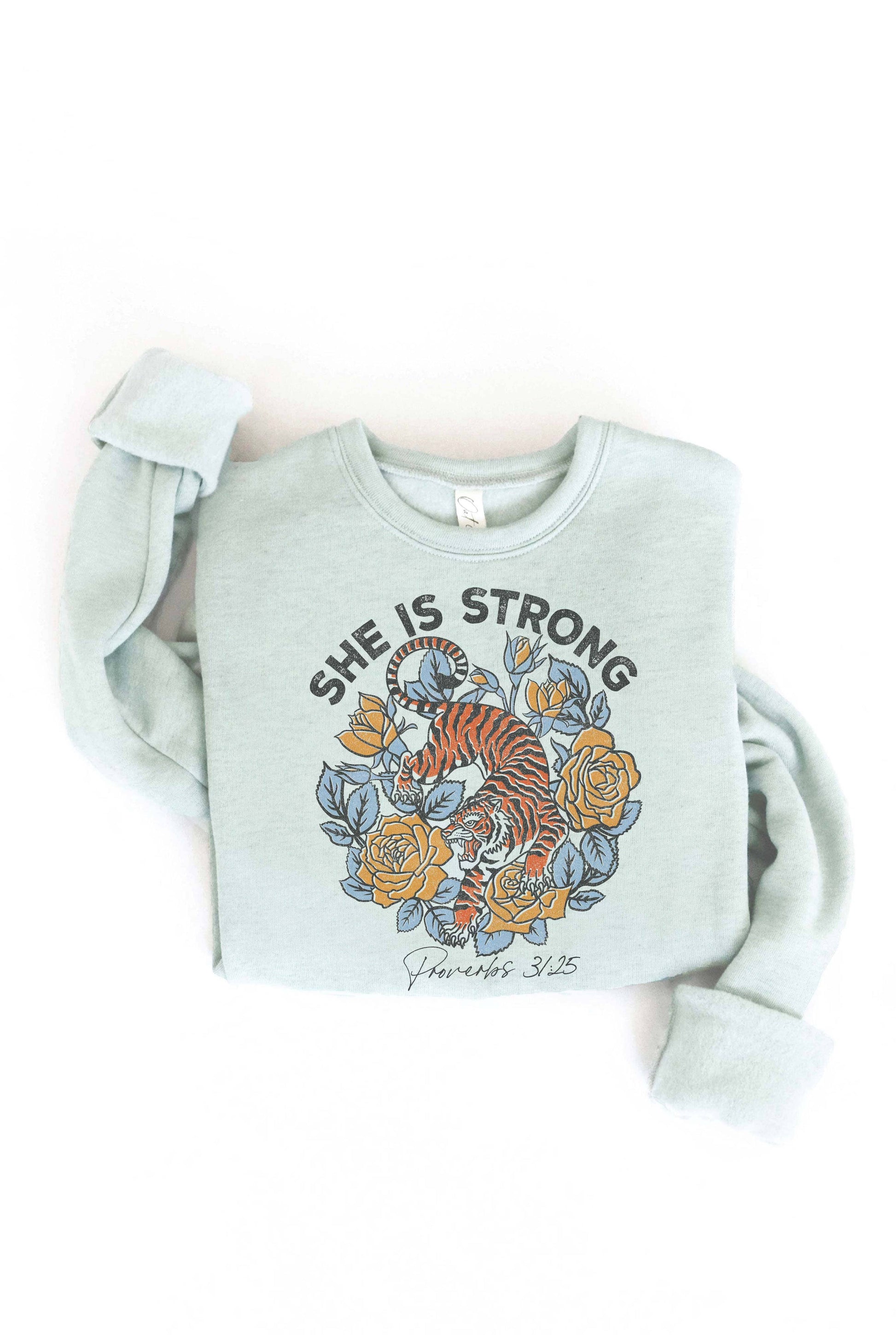 SHE IS STRONG Graphic Sweatshirt