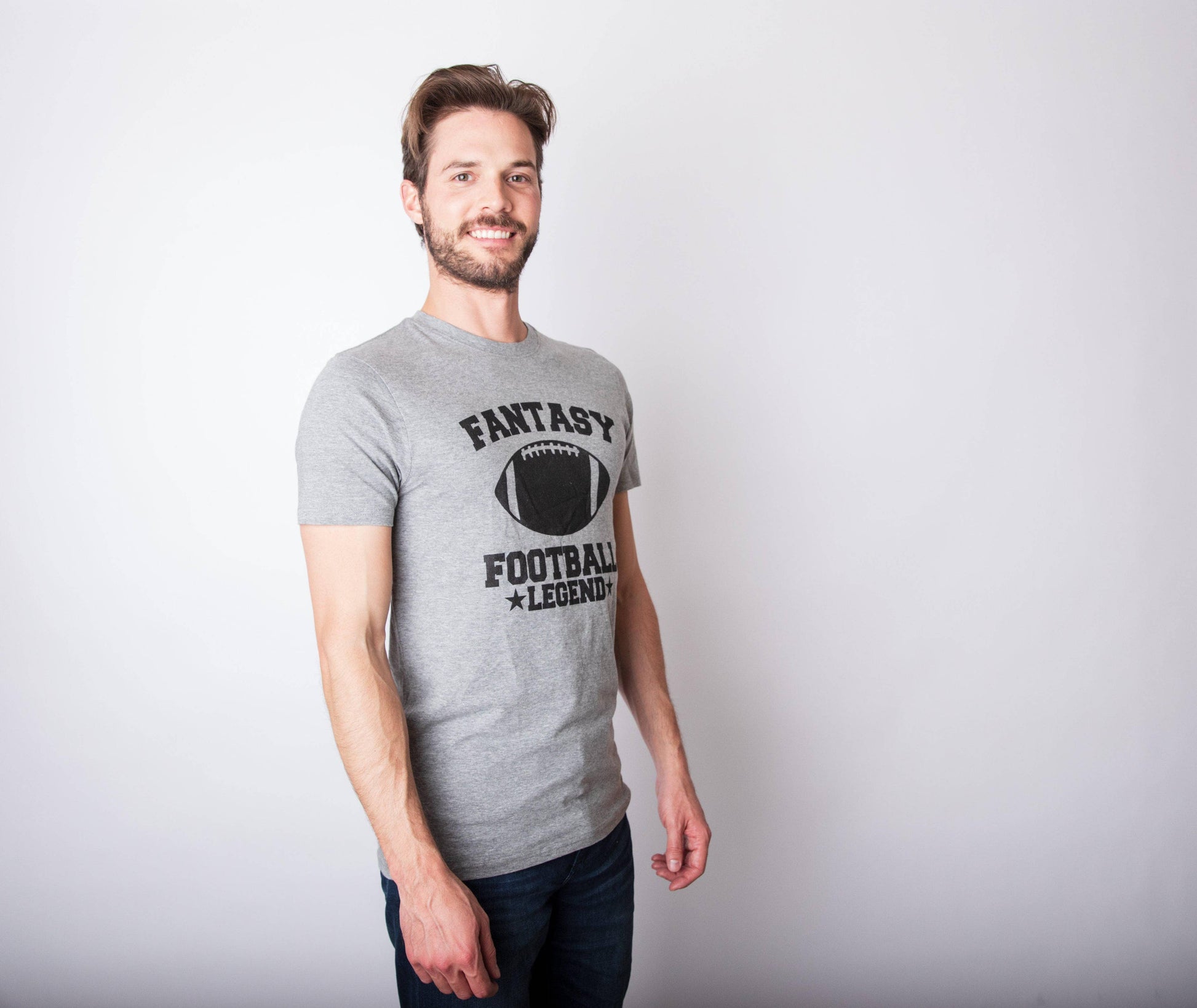 Fantasy Football Legend Mens Graphic Tee Fall Gameday Shirt
