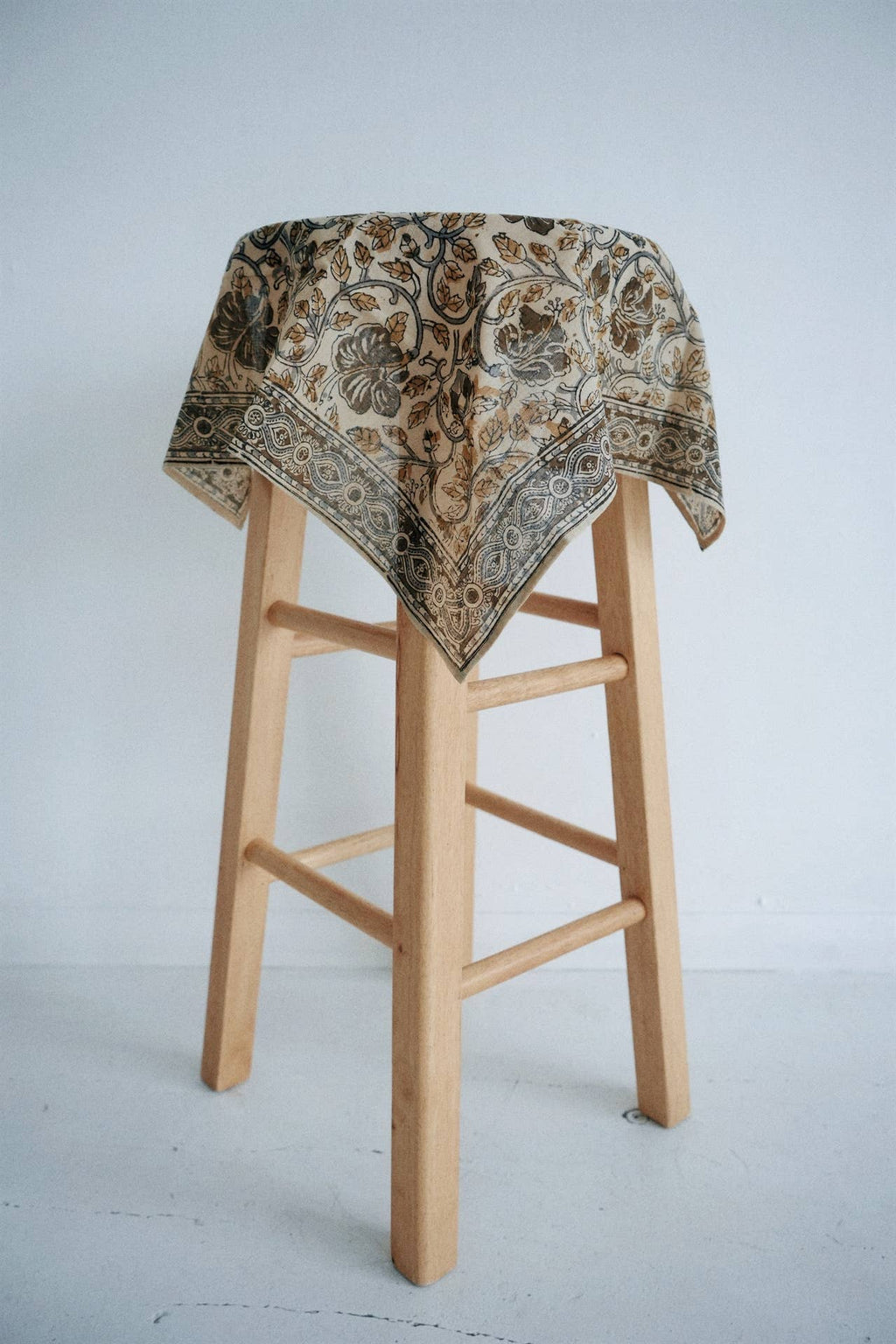 Arabian Jasmine - Kalamkari Cotton Bandana