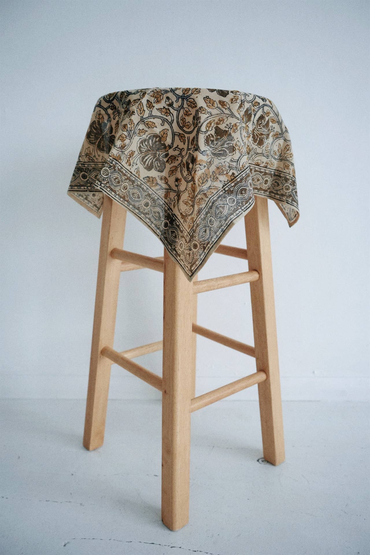 Arabian Jasmine - Kalamkari Cotton Bandana