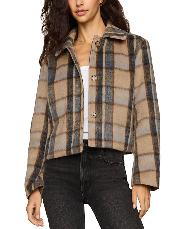 Z Supply Petra Plaid Shrunken Jacket
