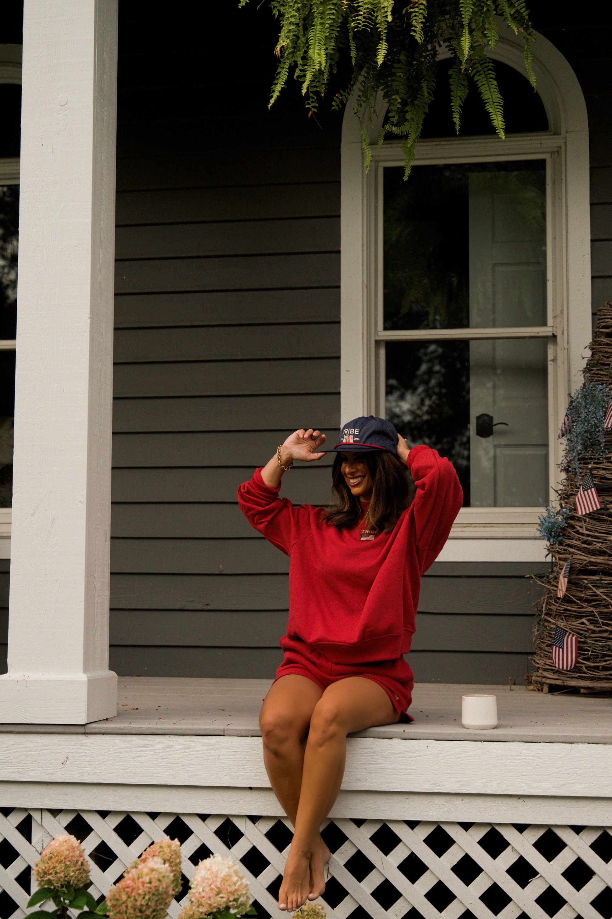 Tribe Kelley Americana Butter Mock Neck