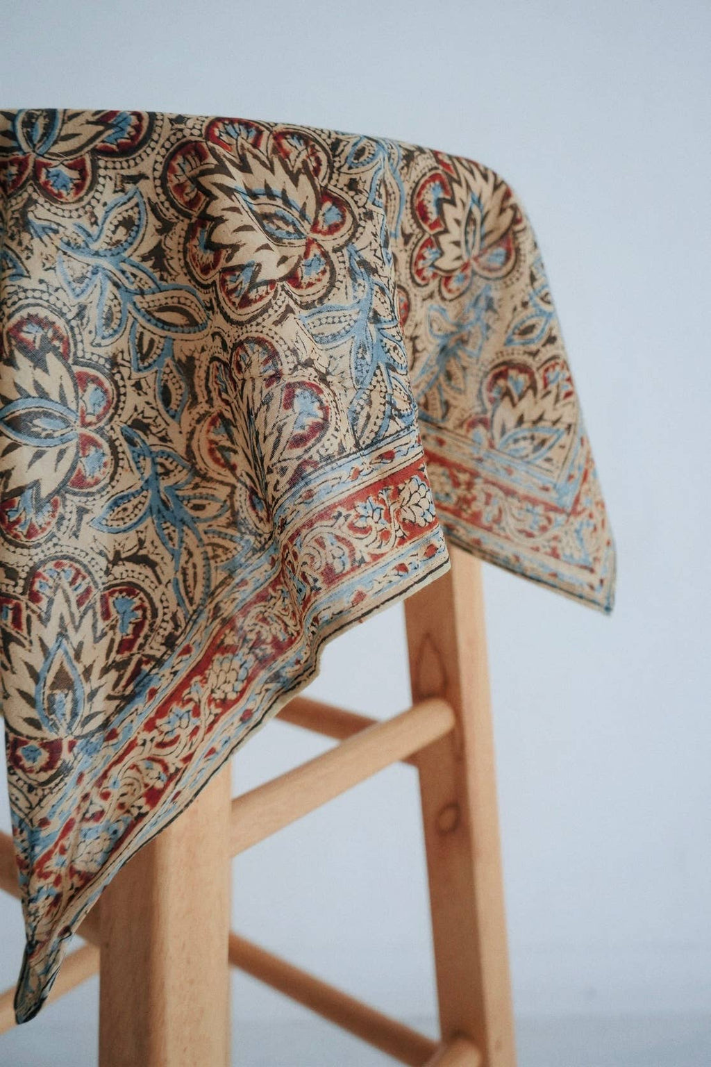 Beaded Beatle - Kalamkari Cotton Bandana