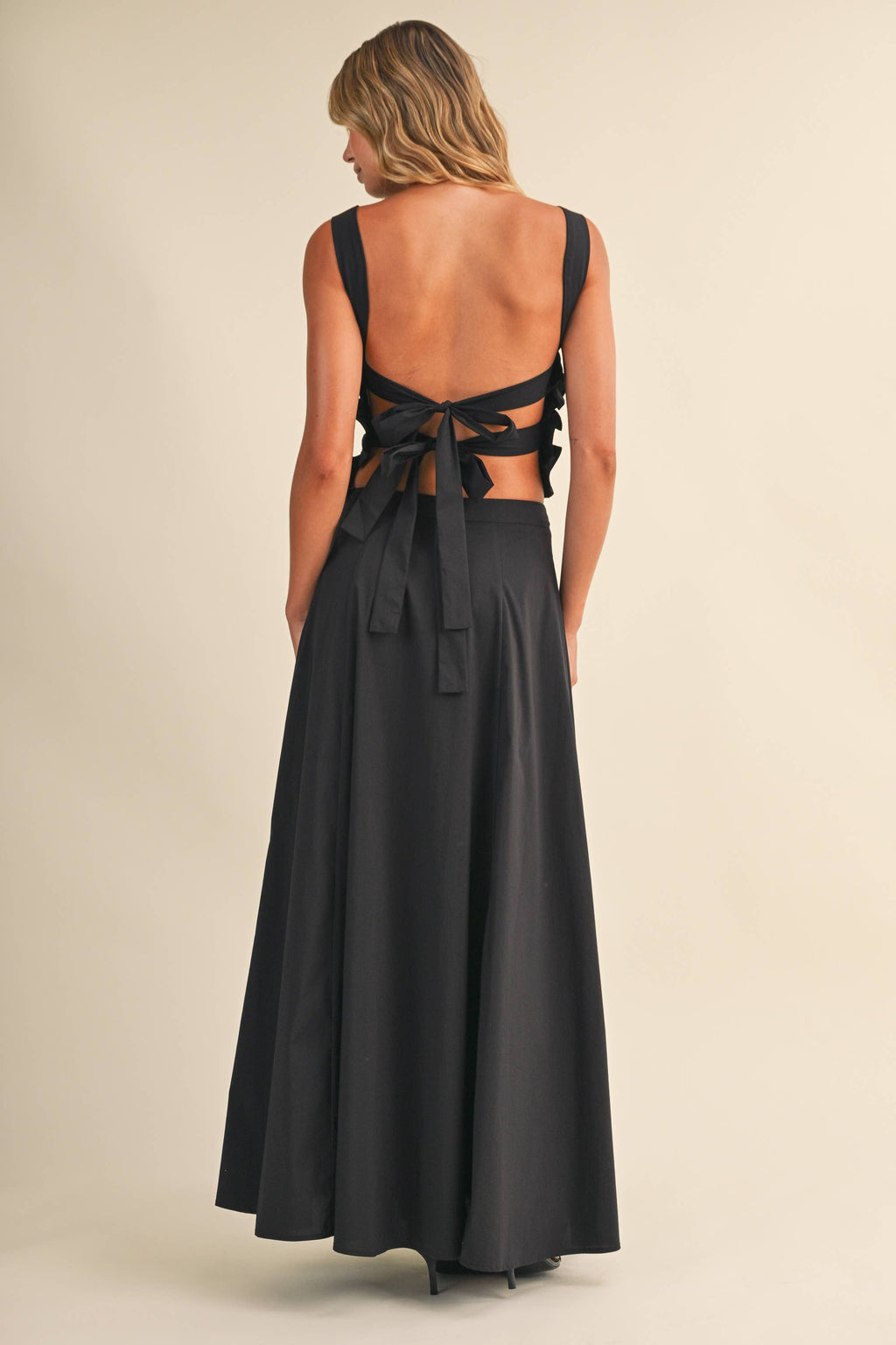 SMOCKING BACK TIED TOP