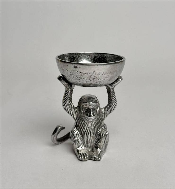Small Silver Monkey Dish