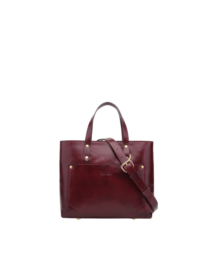 Marcy Satchel | Cherry Leather