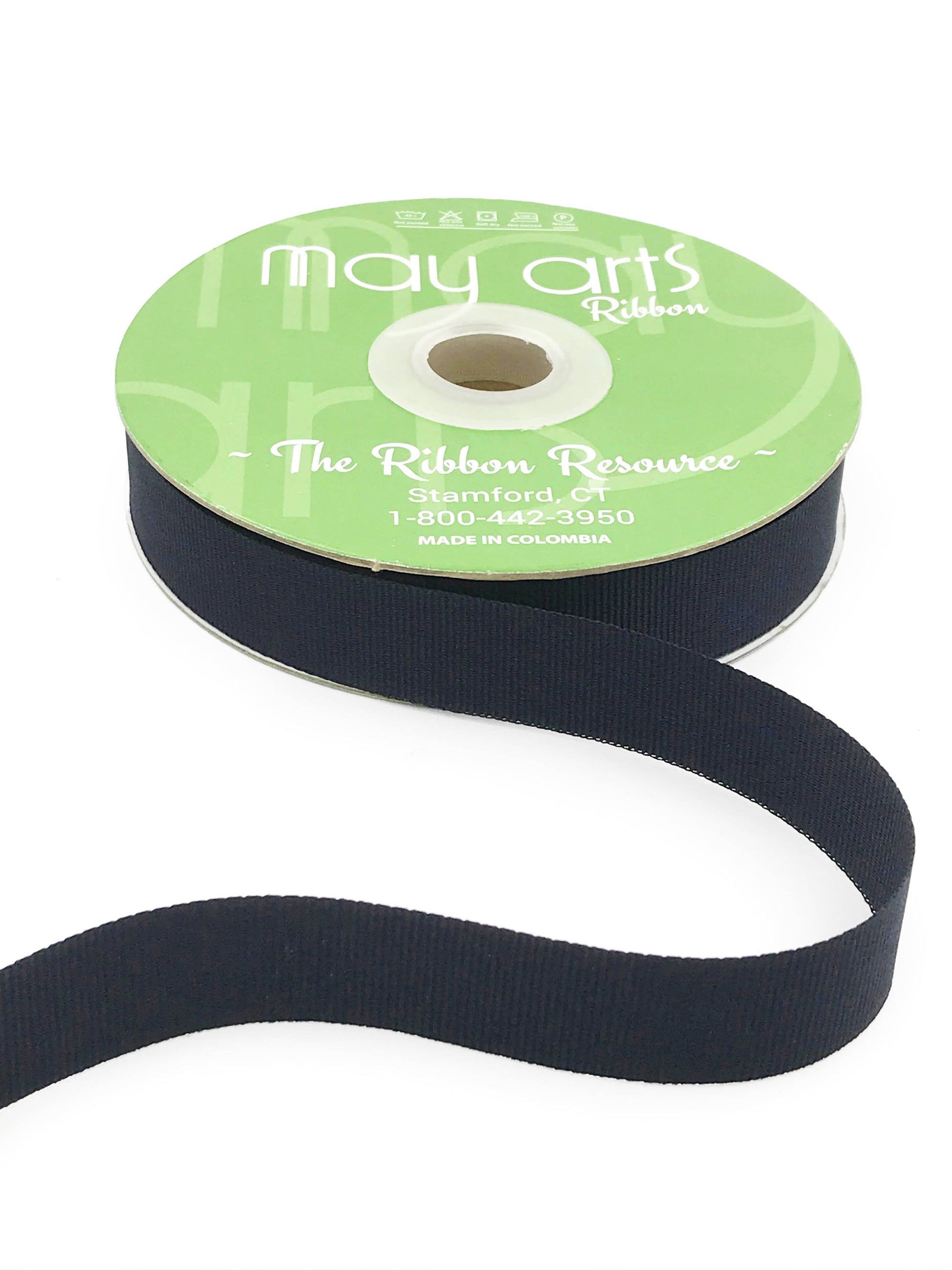 3/4" Navy Blue Woven Grosgrain Ribbon