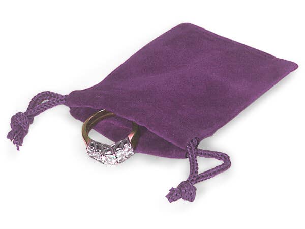 Velour Drawstring Jewelry Bags