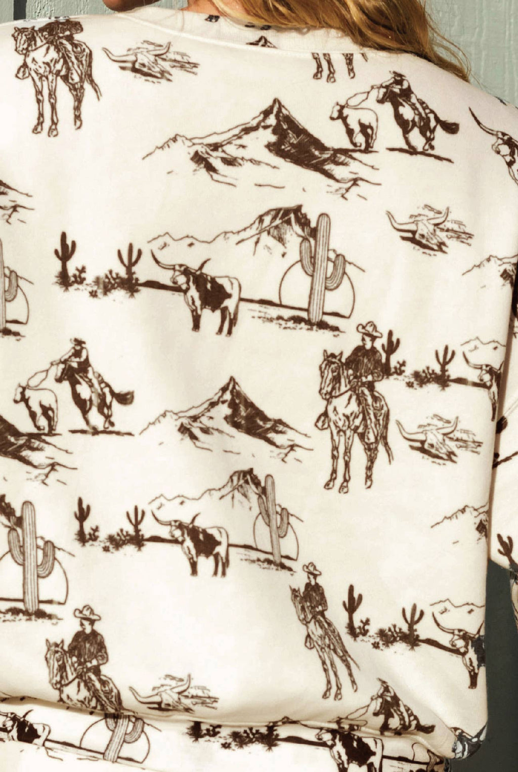 WESTERN PRINTED Sweatshort