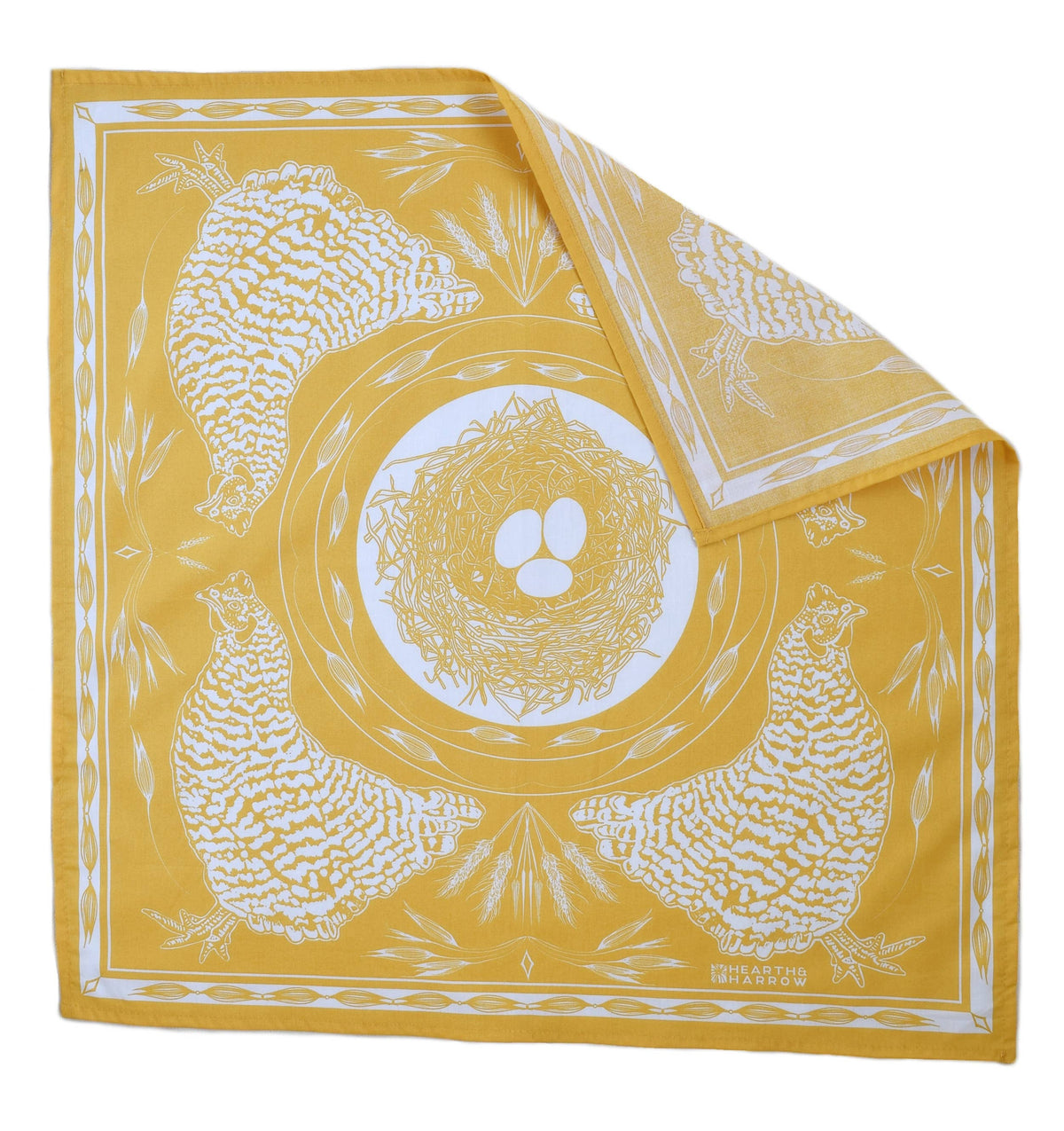 Chicken Bandana - 100% Cotton - Nautical Print - Hanky Ascot