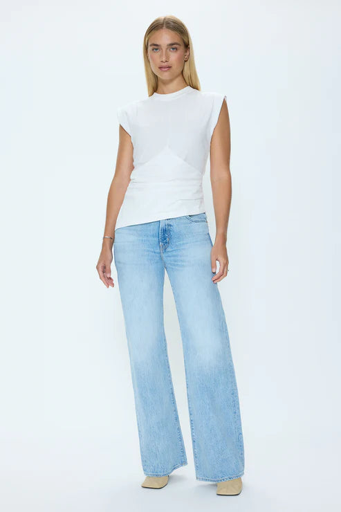Nya Draped Cap Sleeve Tee