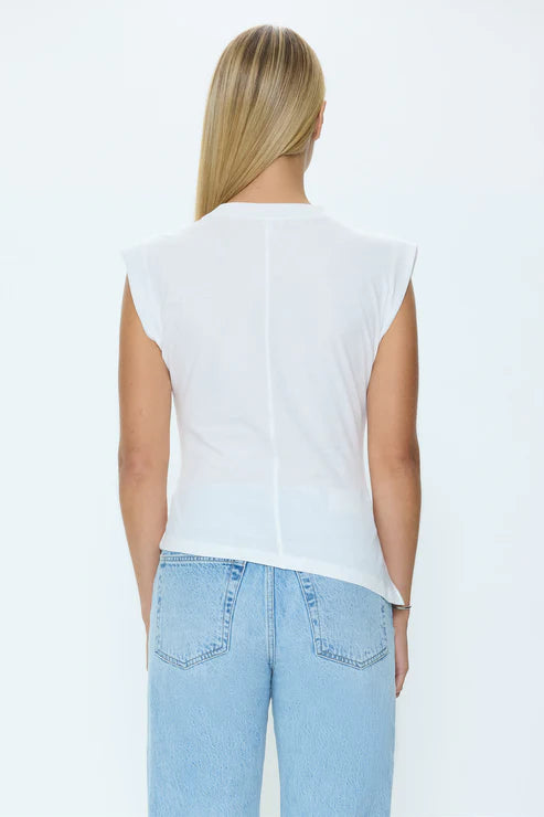 Nya Draped Cap Sleeve Tee