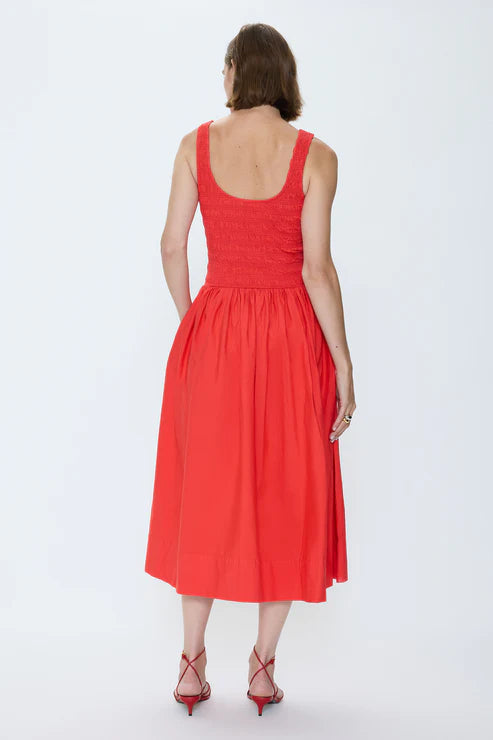 Alessia Smocked Drop Waist Dress