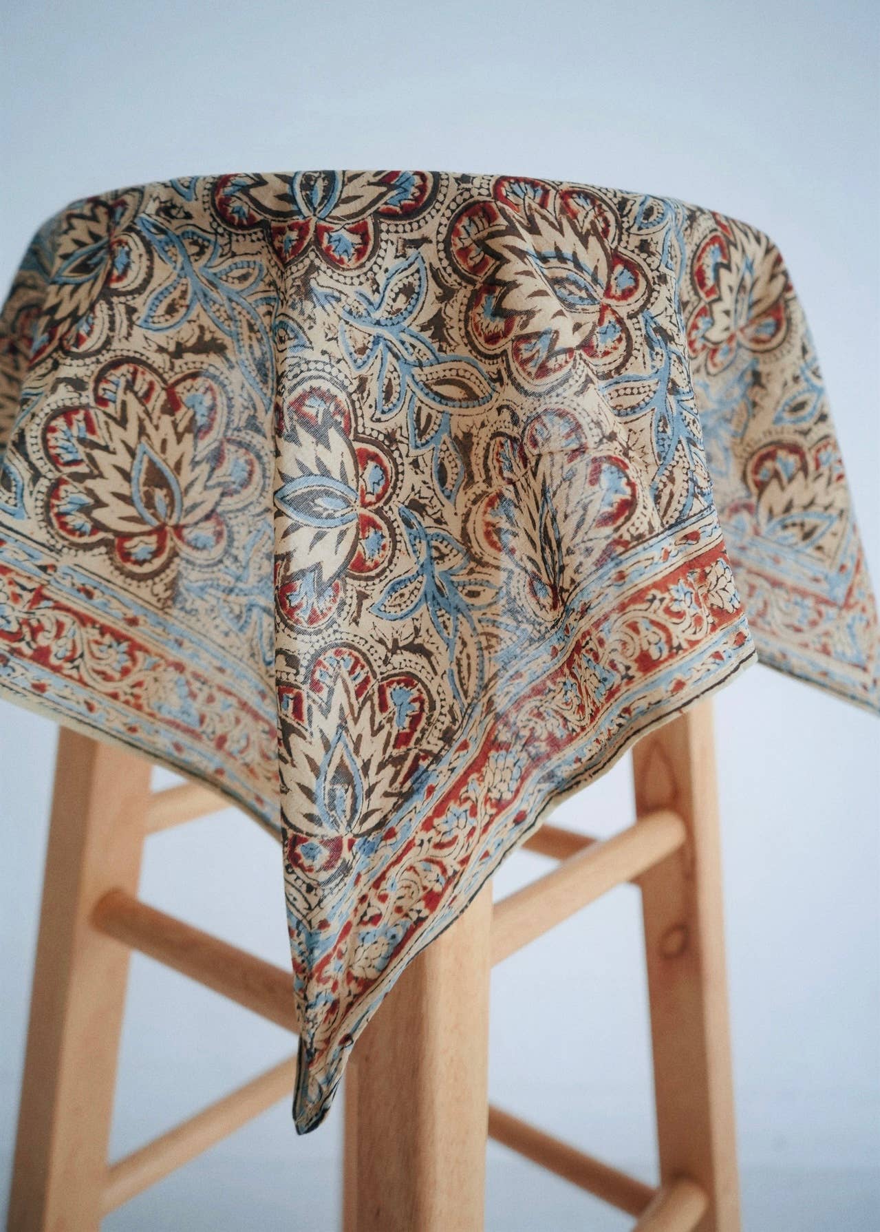 Beaded Beatle - Kalamkari Cotton Bandana