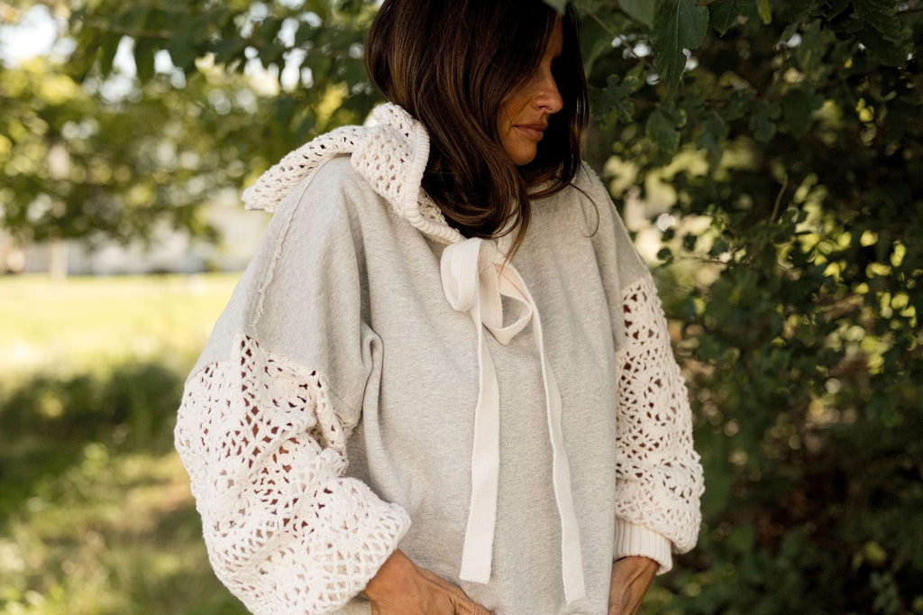 Free People Laced In Hoodie