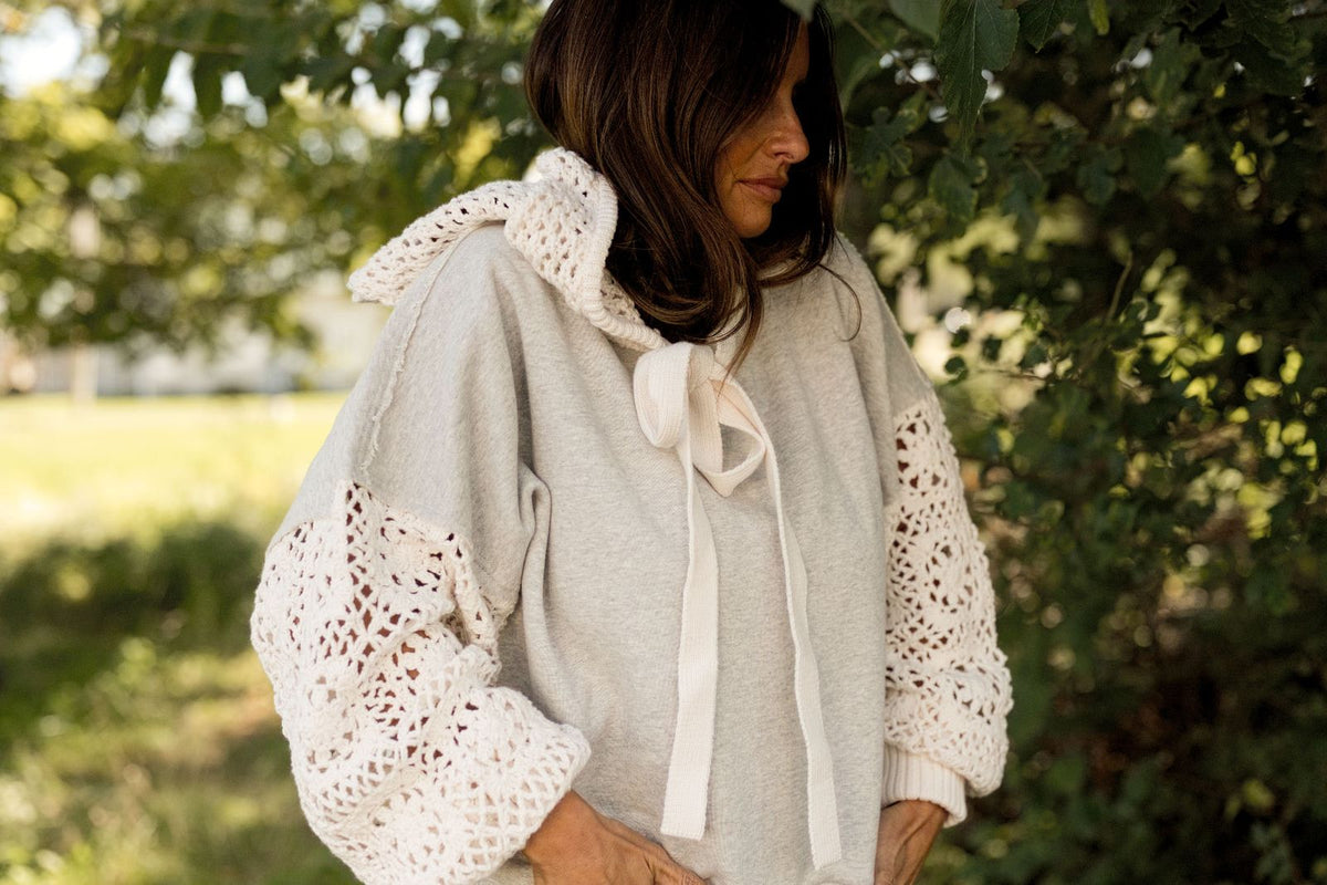 Free People Laced In Hoodie