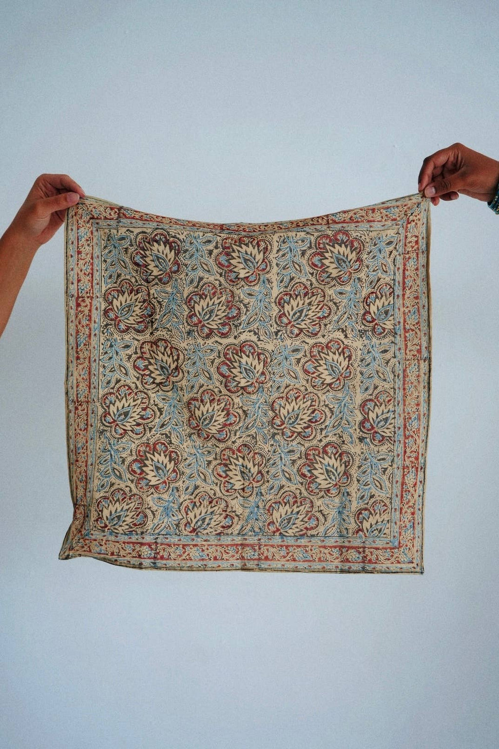 Beaded Beatle - Kalamkari Cotton Bandana