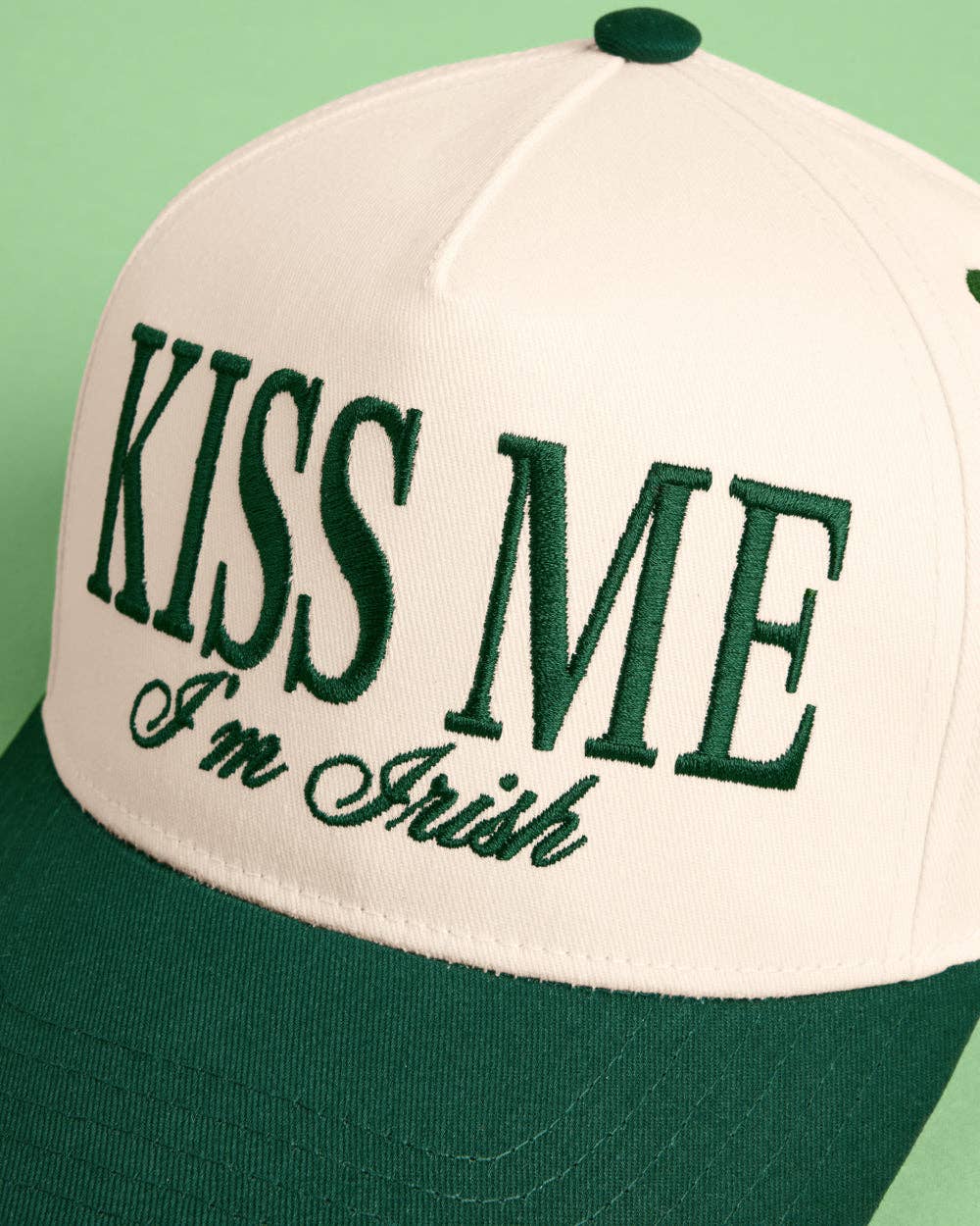 Kiss Me Irish Trucker Hat | St Patrick's Day, Lucky, Patty's