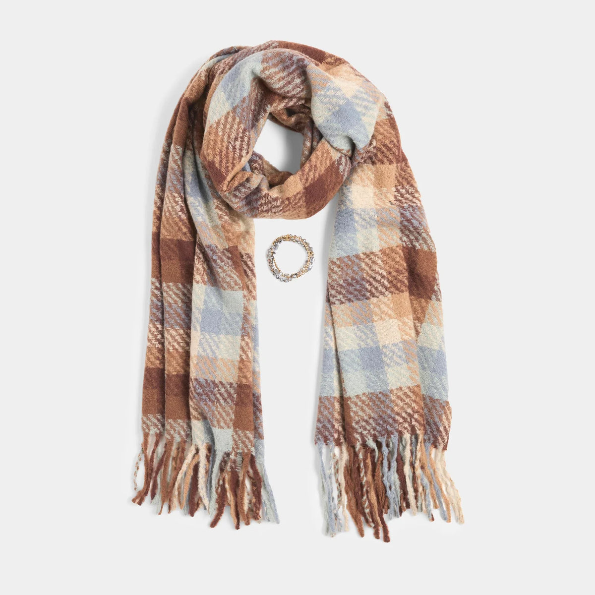 Scarf + Bracelet Set