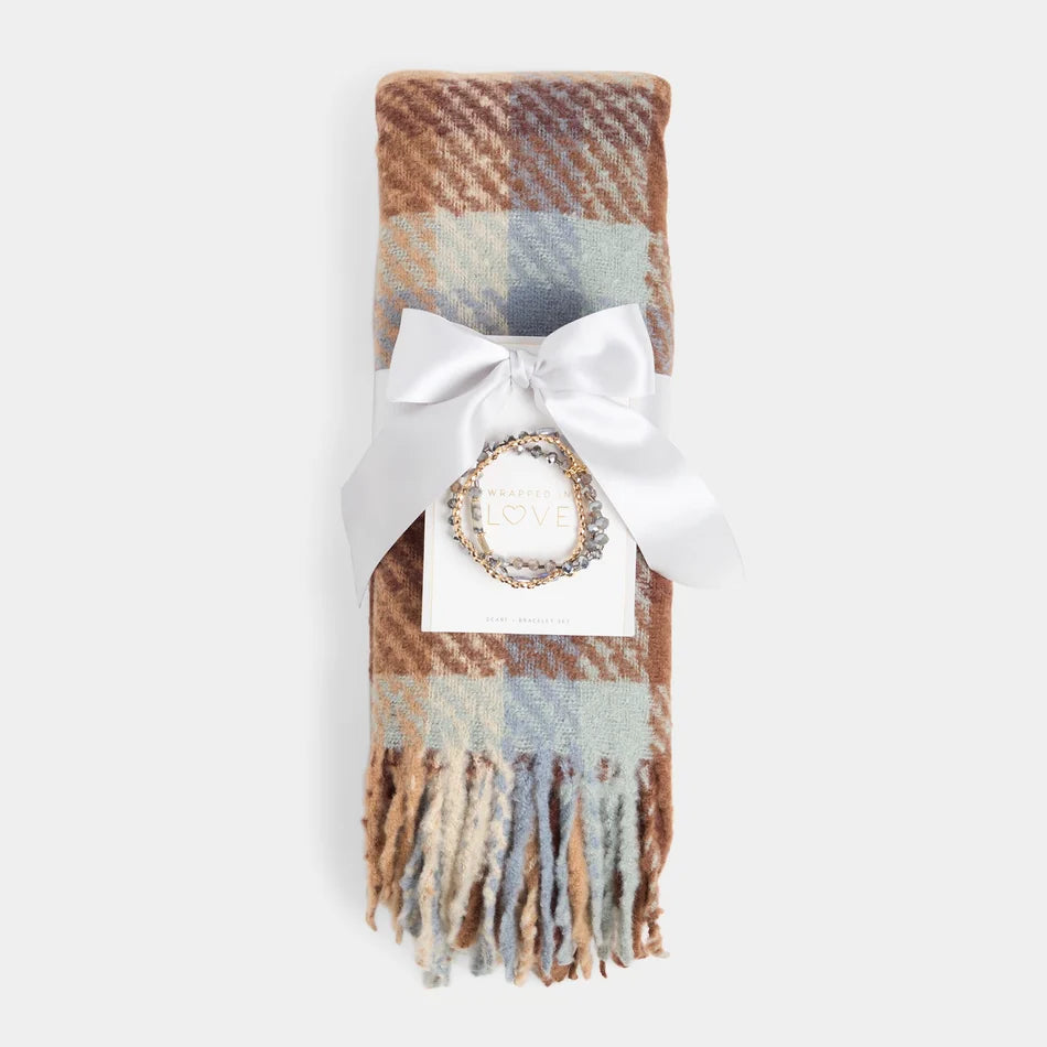 Scarf + Bracelet Set