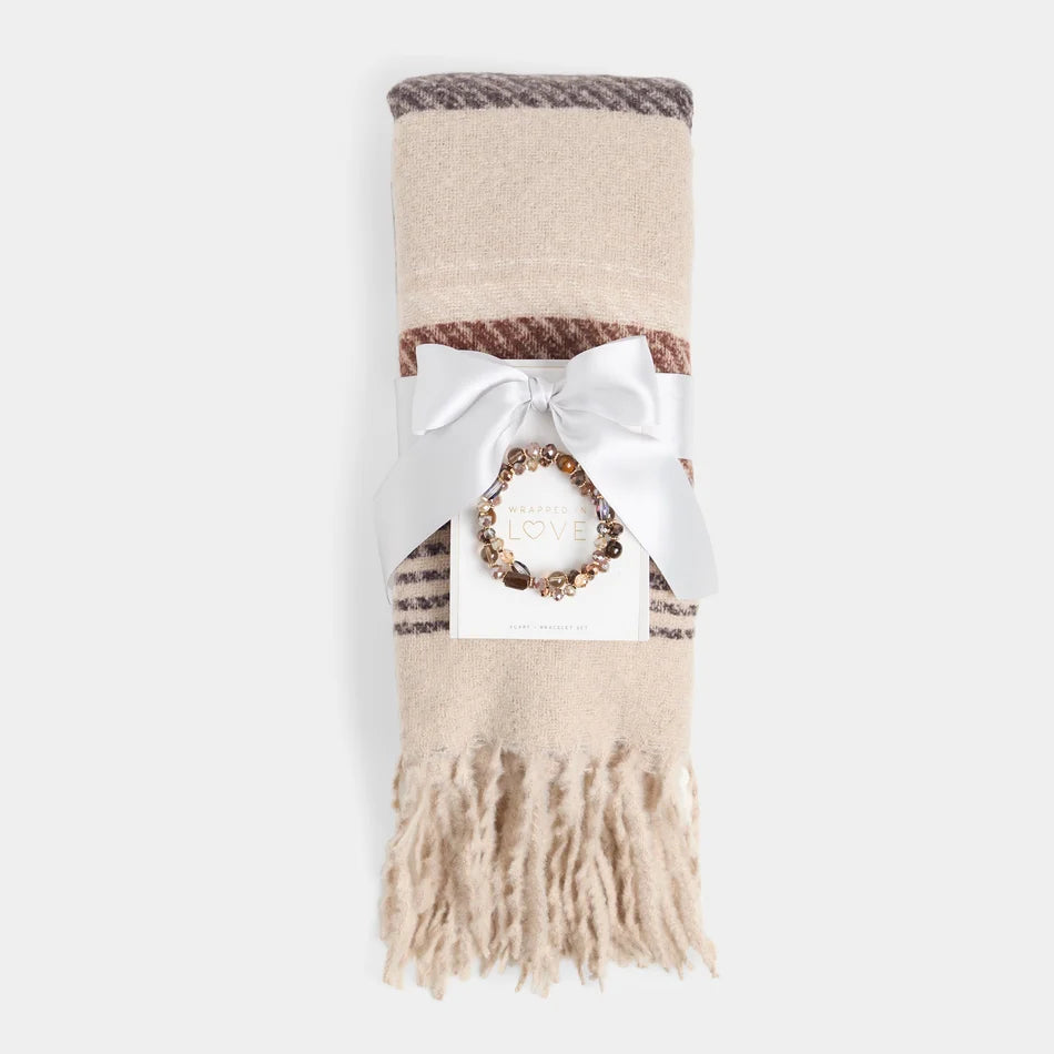 Scarf + Bracelet Set