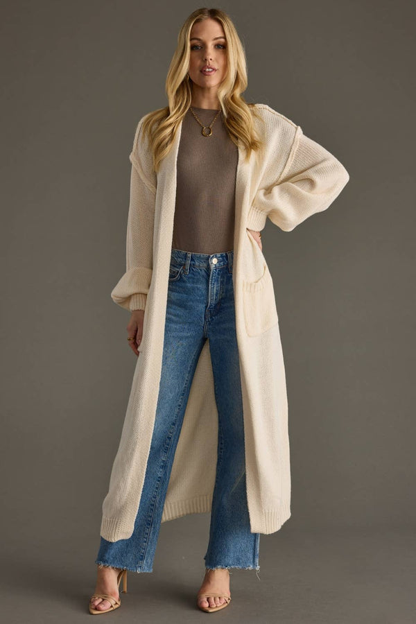 Ivory Duster Cardigan