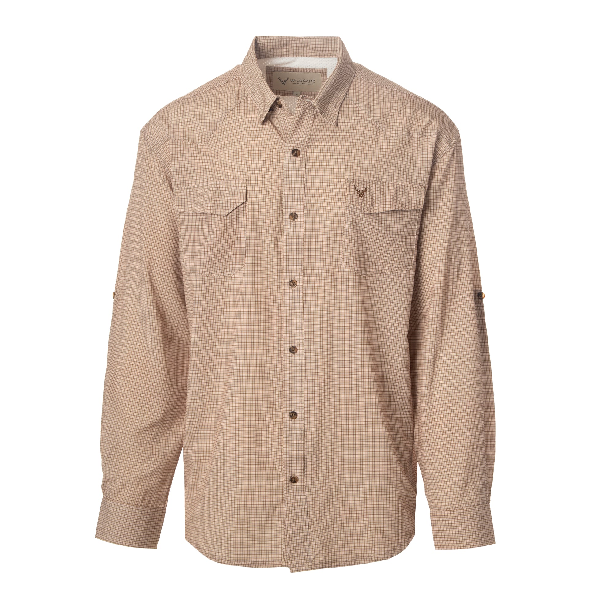 WILDGAME CloudDrift Button Down Blue/Rust