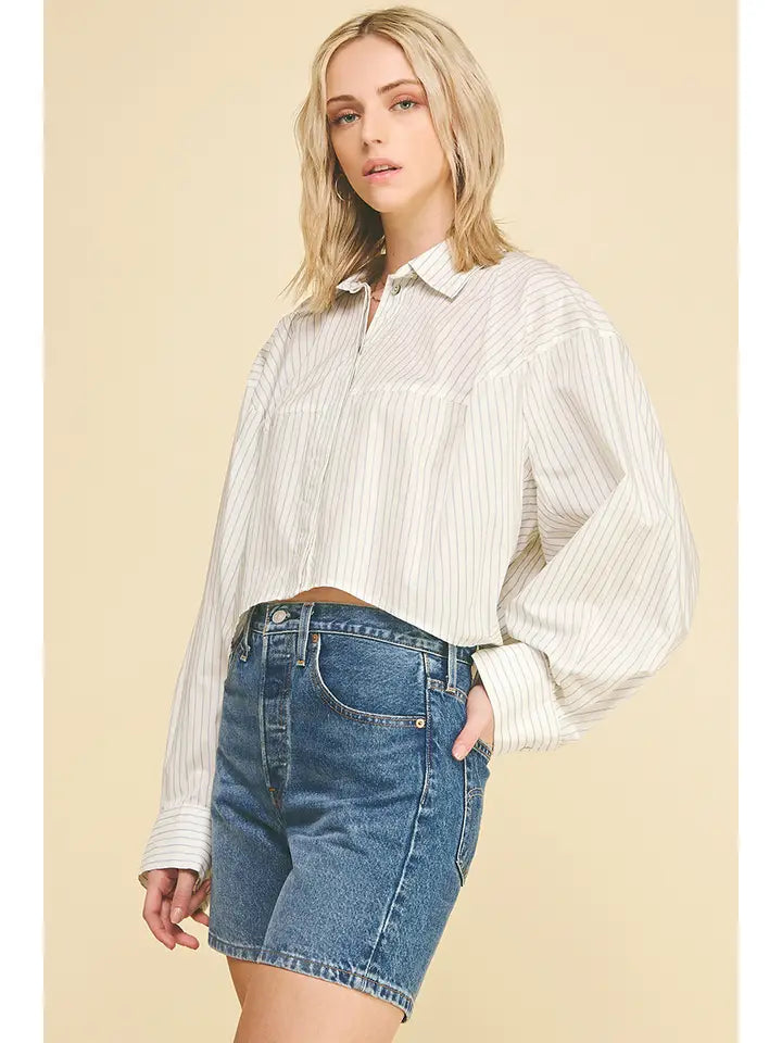 Striped Button Down Shirt