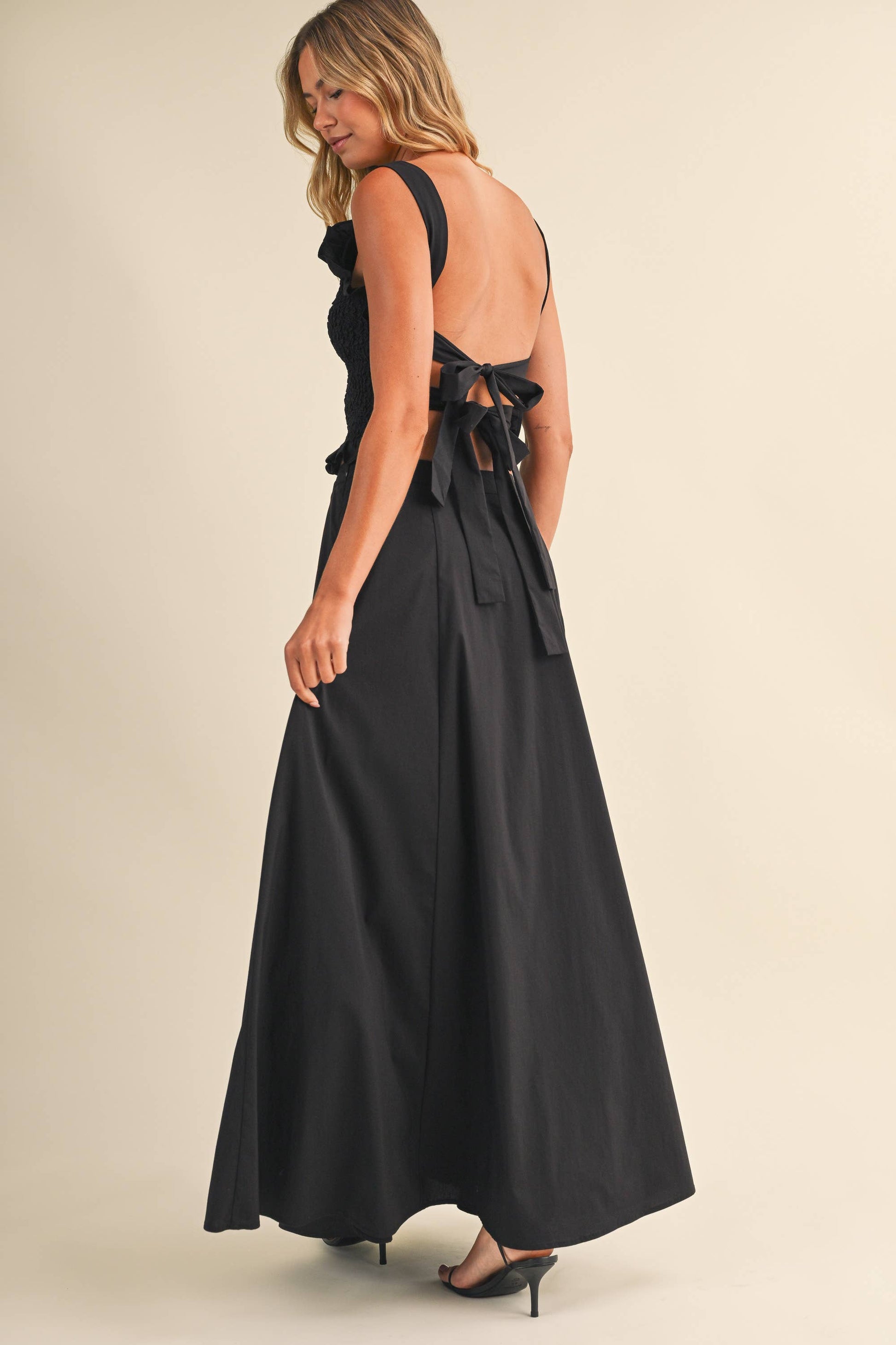 A LINE MAXI SKIRT
