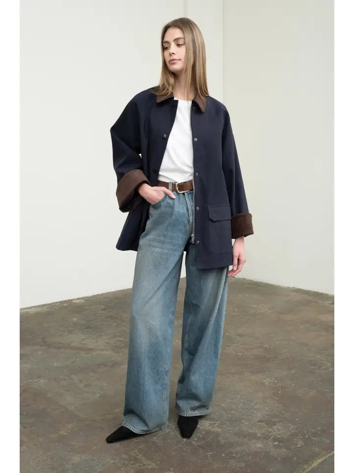 ALL DAY KNIT DENIM JACKET