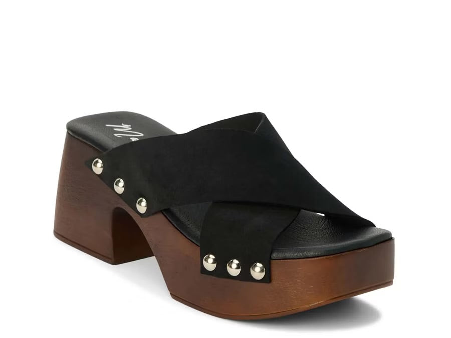 VENICE BLACK Block Heel