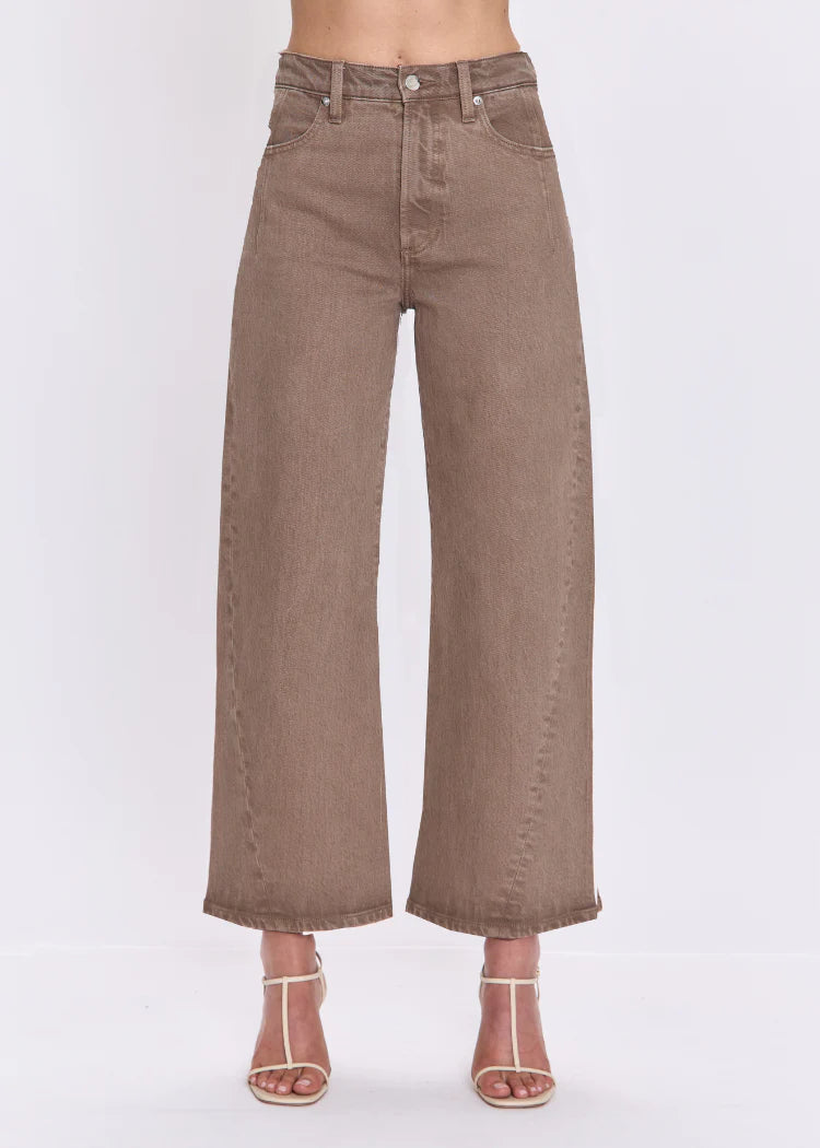 KYRA HIGH RISE BOWED ANKLE- TANNIN