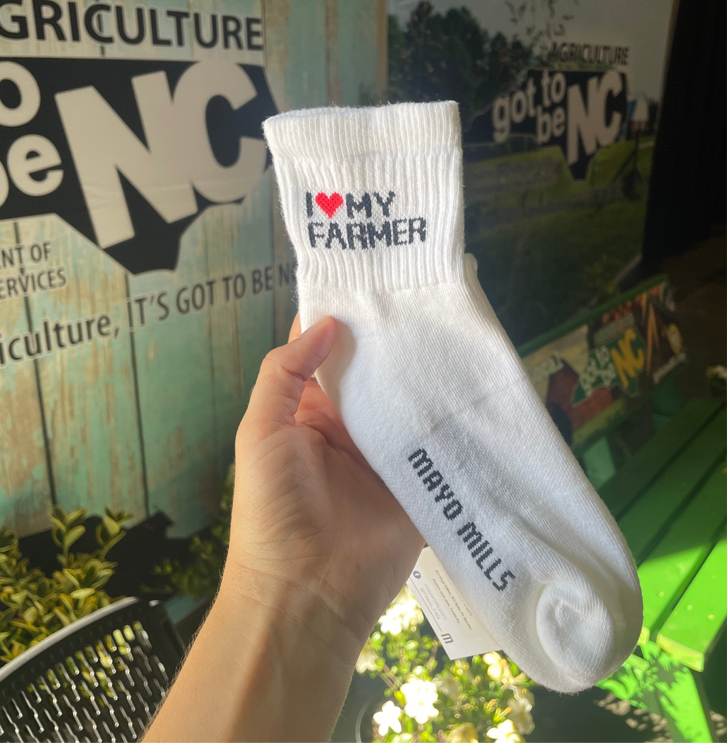 I Love My Farmer Quarter Crew Socks