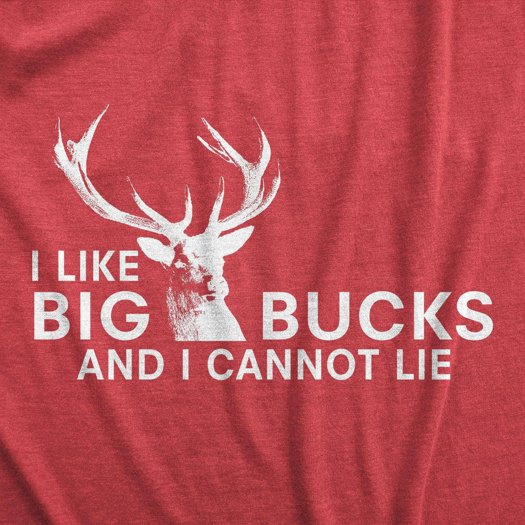 I Like Big Bucks Men's Tshirt Hunting Graphic Tee Western T