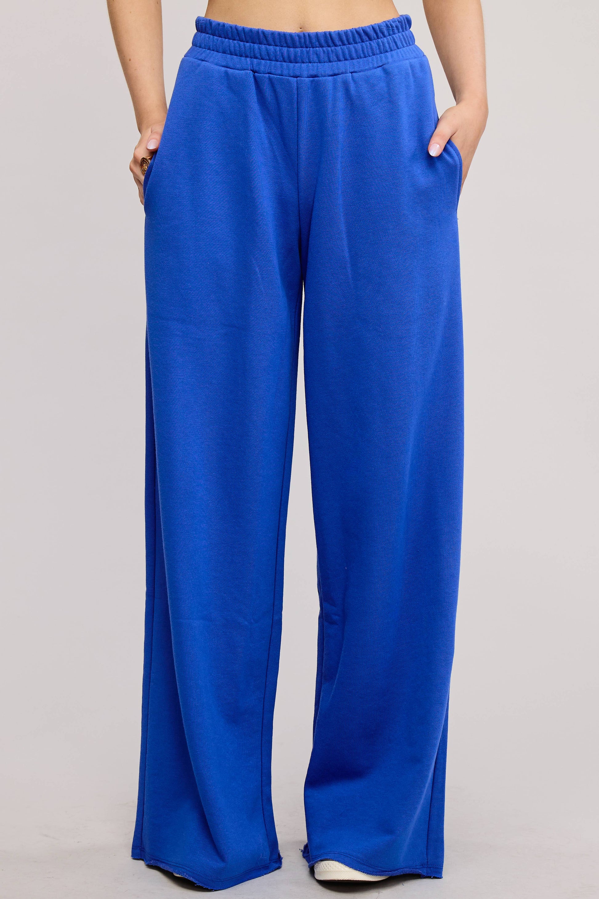 Wide Leg Cotton Jogger Sweatpants