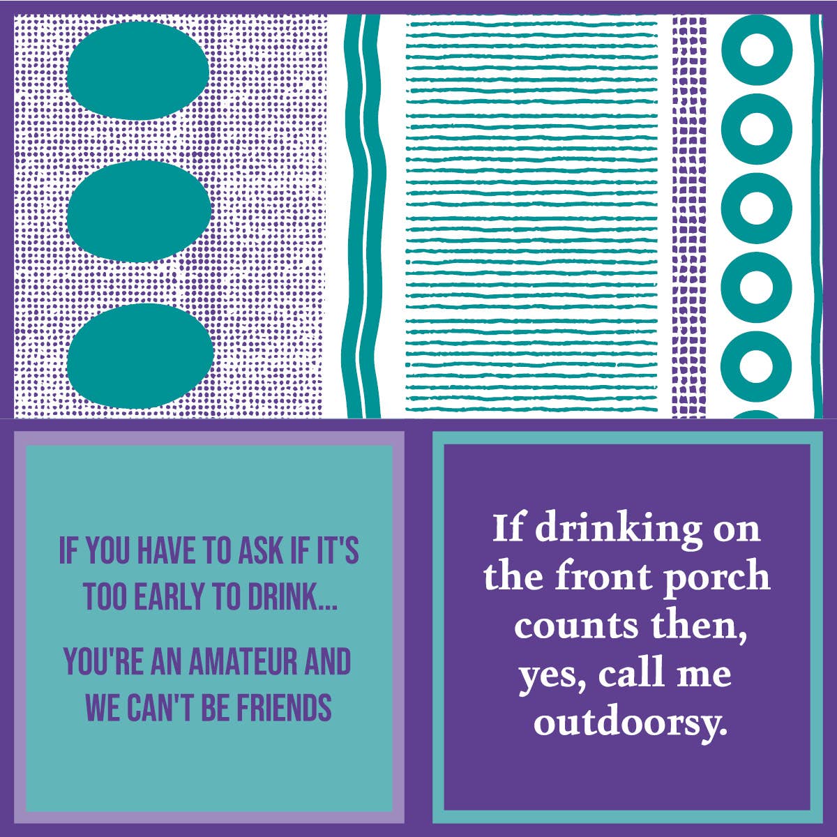 NAPKIN Outdoorsy | Funny Party Gift | Cocktail Napkin