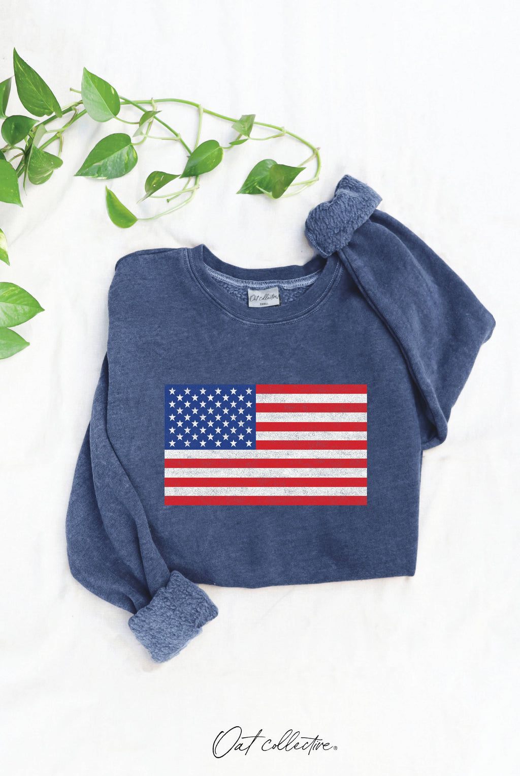 USA FLAG Mineral Graphic Sweatshirt