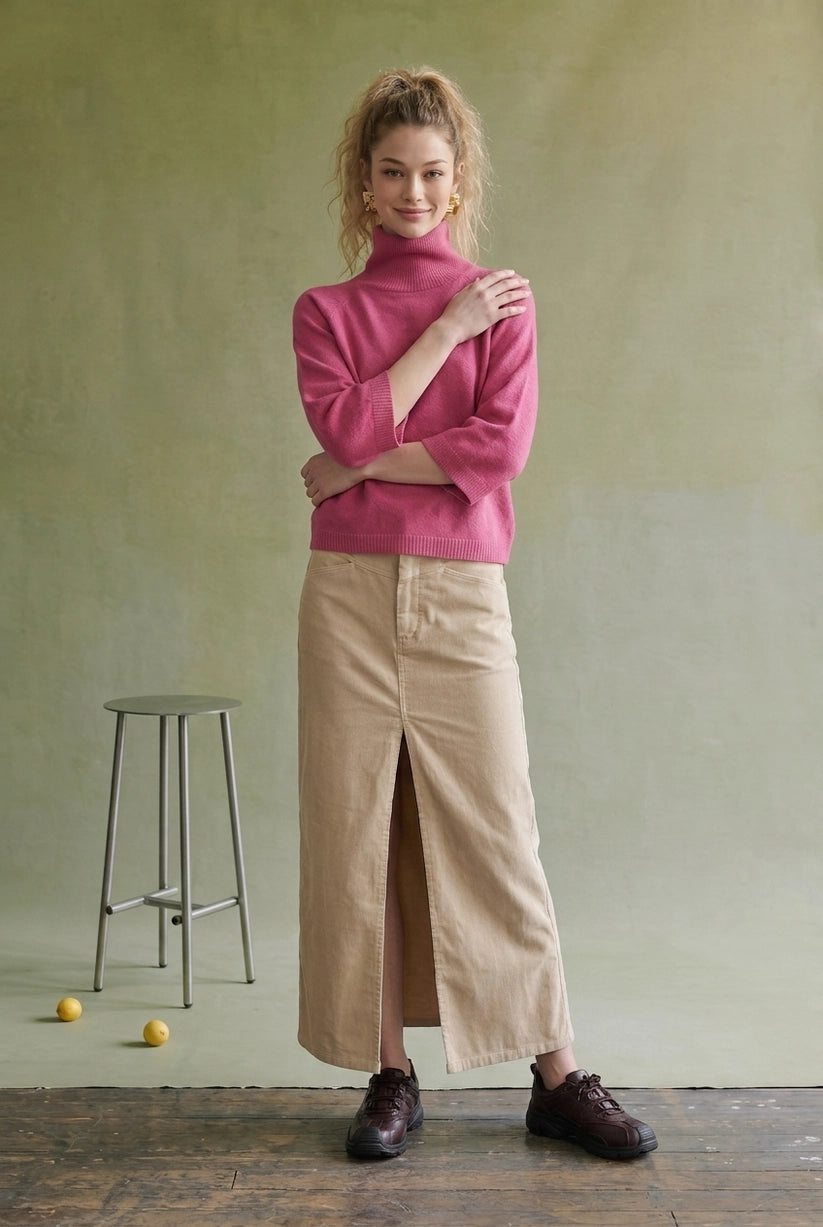 Wide Sleeve Turtleneck Sweater