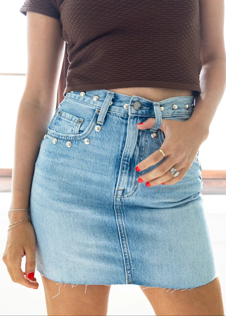 SKYE- High Rise Mini Skirt