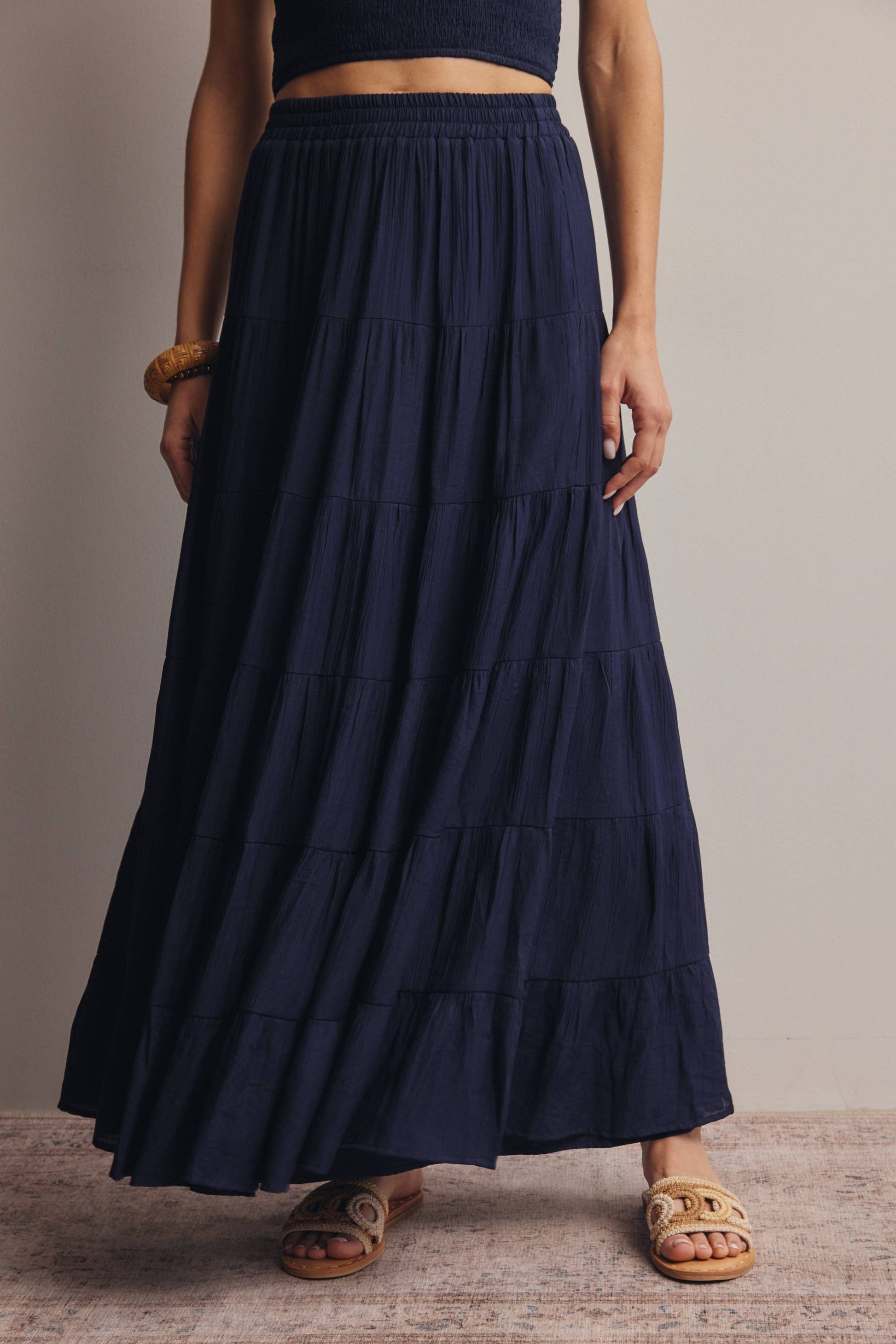 Tiered Maxi Skirt