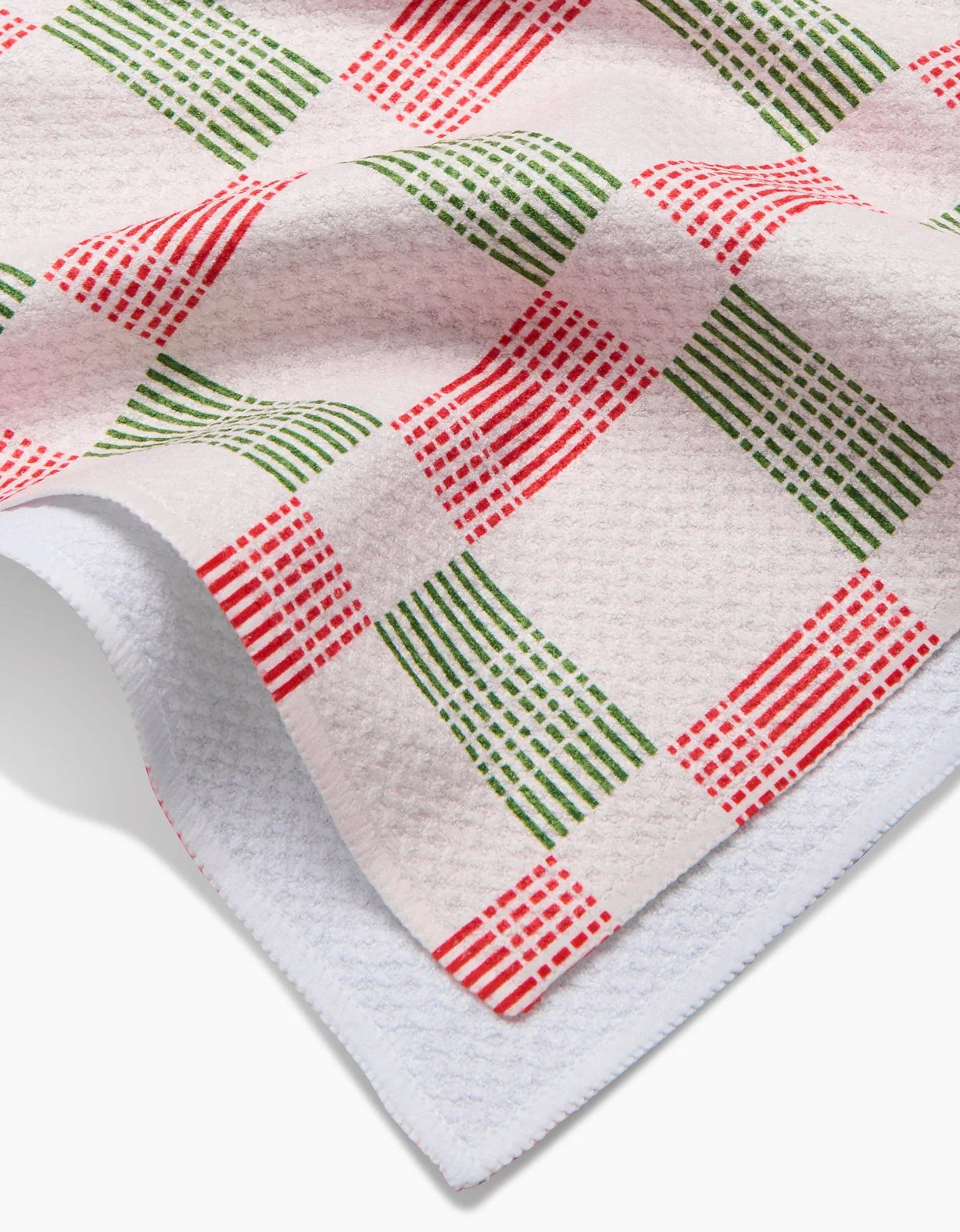 Be Merry Plaid Geometry Tea Towel