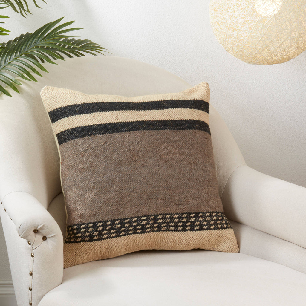 Kilim Design Throw Pillow With Down Filling