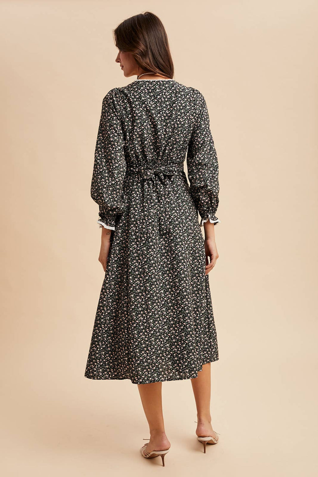 FLORAL BUTTON DOWN MAXI DRESS