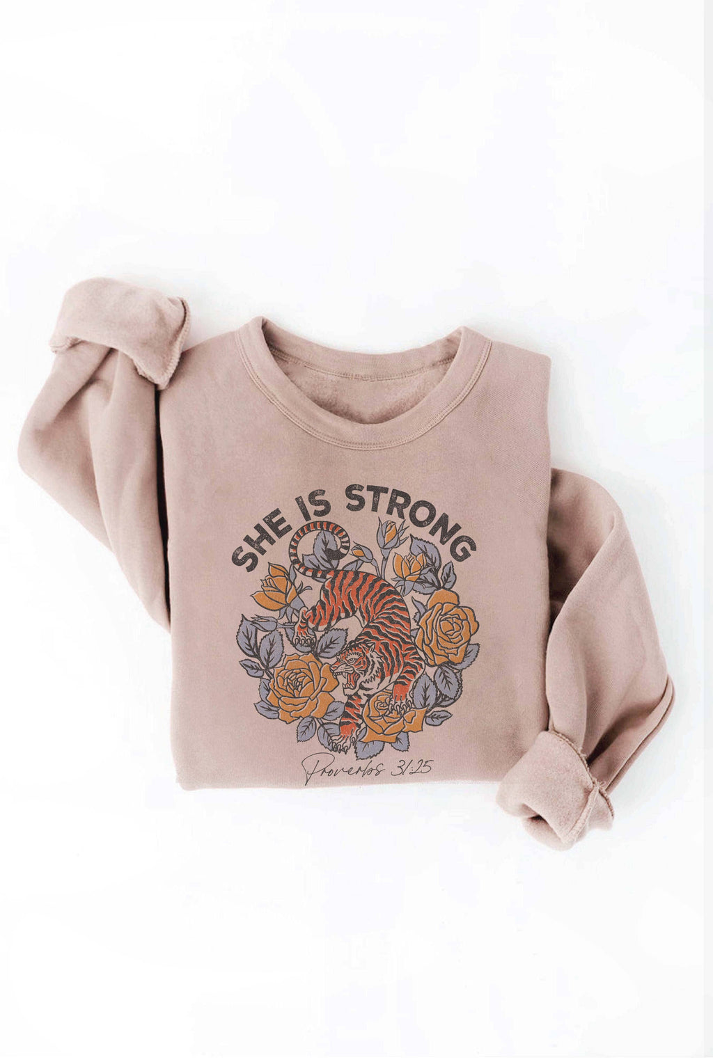 SHE IS STRONG Graphic Sweatshirt
