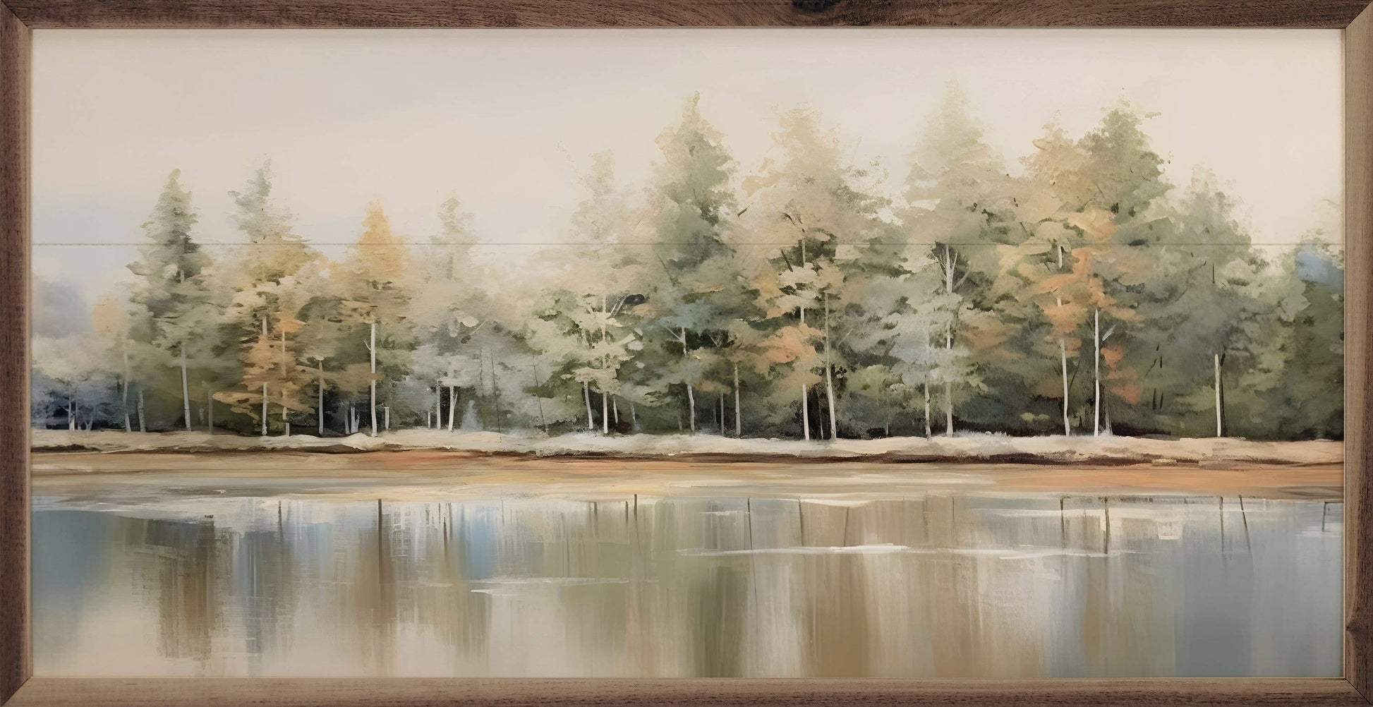 Lakeshore Trees 5 By Petals Prints Design